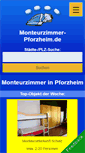 Mobile Screenshot of monteurzimmer-pforzheim.de